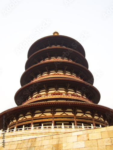 Big Tower in Luoyang Ruins of Sui and Tang Dynasty, Mingtang and Tiantang Scenic Area.Luoyang City, Henan Province, China, 14th October 2018.