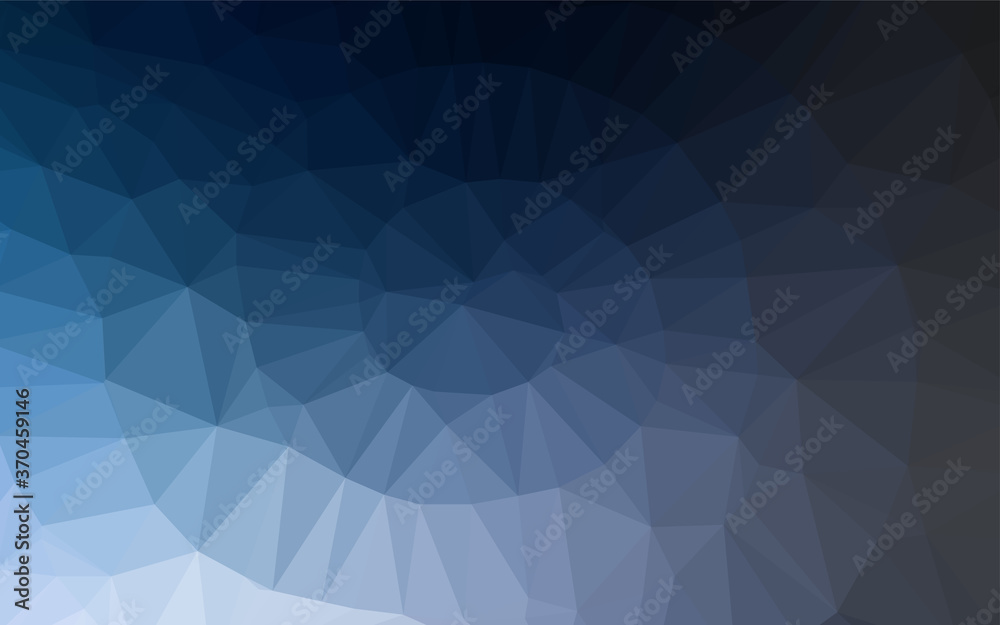 Dark BLUE vector polygonal pattern. Dark BLUE vector polygonal pattern.