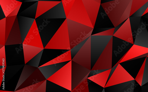 Light Red vector triangle mosaic cover.