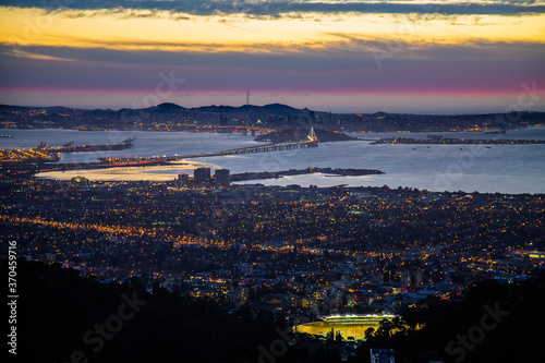 San Francisco Magic Hour View from Berkeley