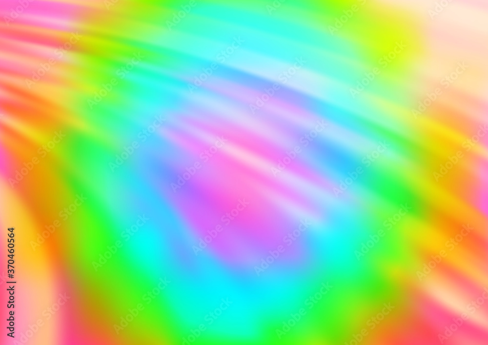 Obraz premium Light Multicolor, Rainbow vector background with curved circles.
