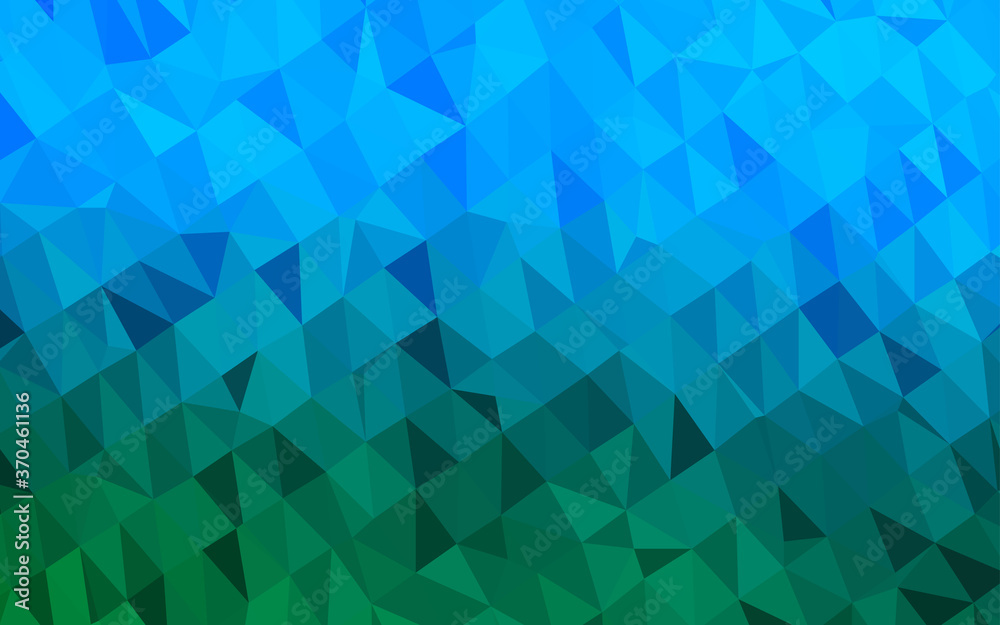 Light Blue, Green vector polygon abstract backdrop. Light Blue, Green vector polygon abstract backdrop.