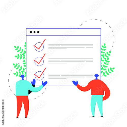 Time management strategy for success business  vector illustration concept in colorful modern style