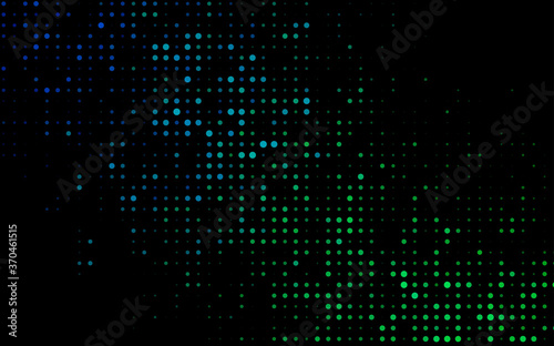 Dark Blue, Green vector layout with circle shapes.
