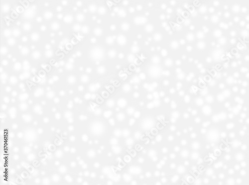 A brilliant gray background with circles. Template for a holiday card with bright and sparkling lights.