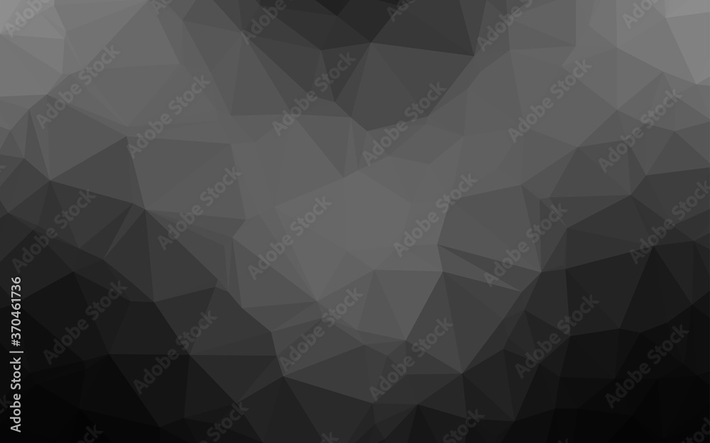 Obraz premium Dark Silver, Gray vector blurry triangle template.