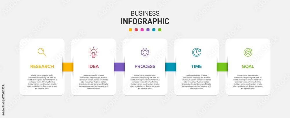 Infographic design with icons and 5 options or steps. Thin line vector. Infographics business concept. Can be used for info graphics, flow charts, presentations, web sites, banners, printed materials. Infographic design with icons and 5 options or steps. Thin line vector. Infographics business concept. Can be used for info graphics, flow charts, presentations, web sites, banners, printed materials.