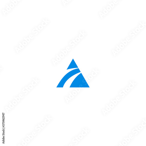 Letter A Abstract logo icon template design in Vector illustration