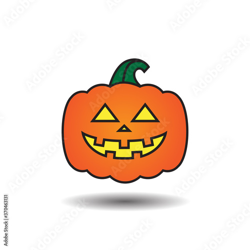 Pumpkin Jack o lantern smile icon