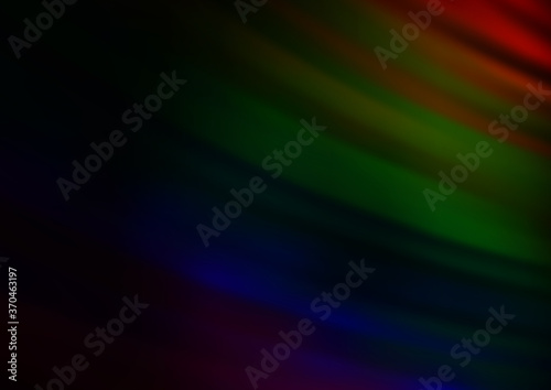 Dark Multicolor, Rainbow vector layout with flat lines.