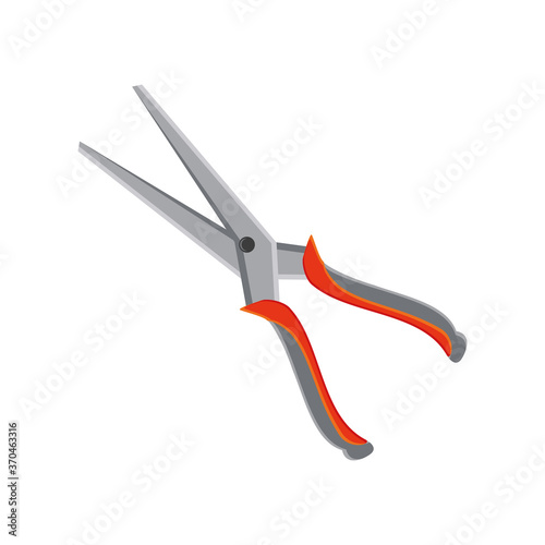 cutting pliers in white background