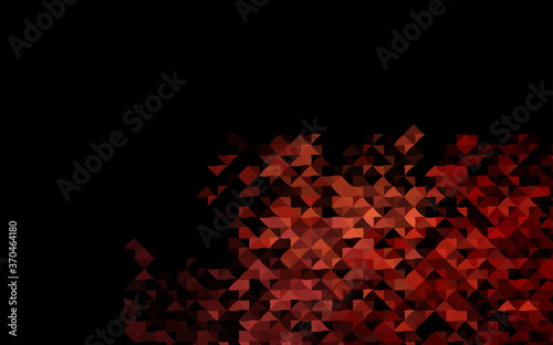 Dark Red vector layout with lines  triangles.