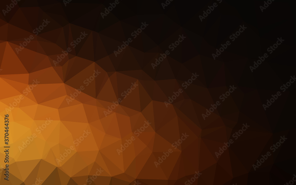 Dark Orange vector abstract mosaic background. Dark Orange vector abstract mosaic background.