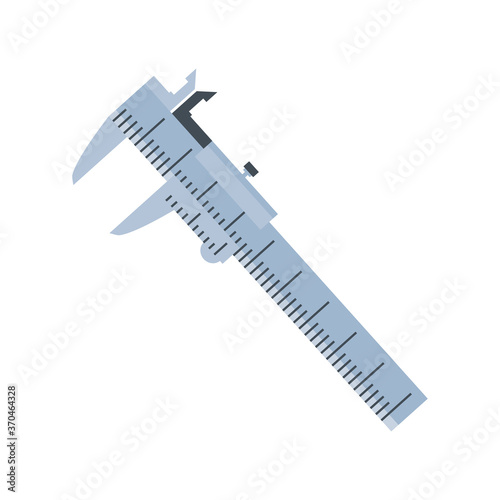vernier caliper tool on white background