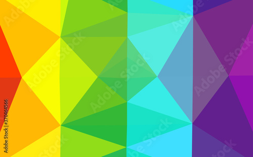 Light Multicolor, Rainbow vector polygonal template.