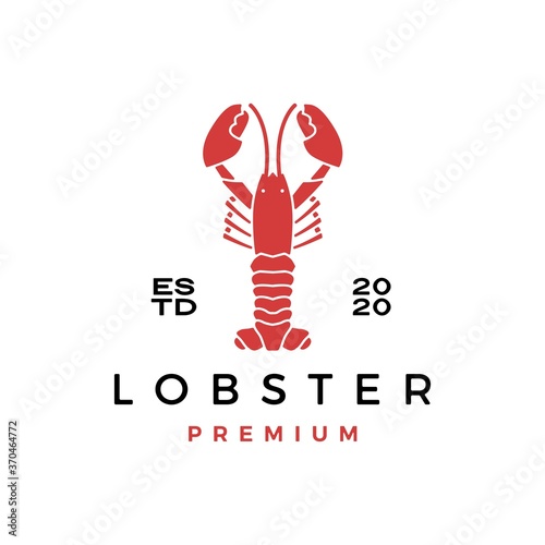 lobster craw fish seafood logo vector icon illustration