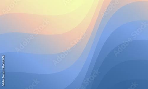 Abstract wavy background with curves lines. Concept of cover with dynamic effect. Vector illustration for design. © Login