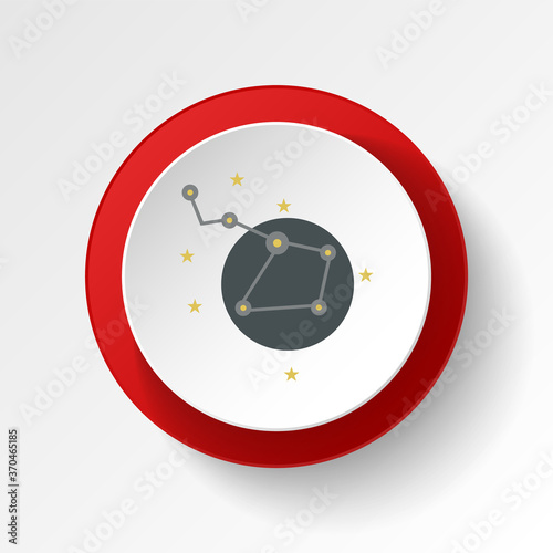 Ursa major colored button icon. Element of space illustration. Signs and symbols icon can be used for web, logo, mobile app, UI, UX
