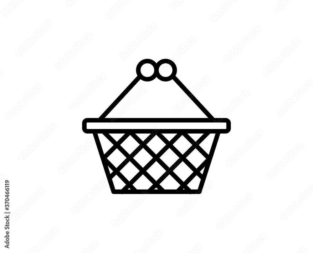 Shopping basket line icon Shopping basket line icon