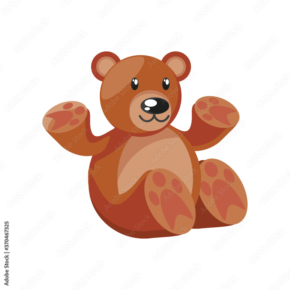 Obraz premium teddy bear on white background