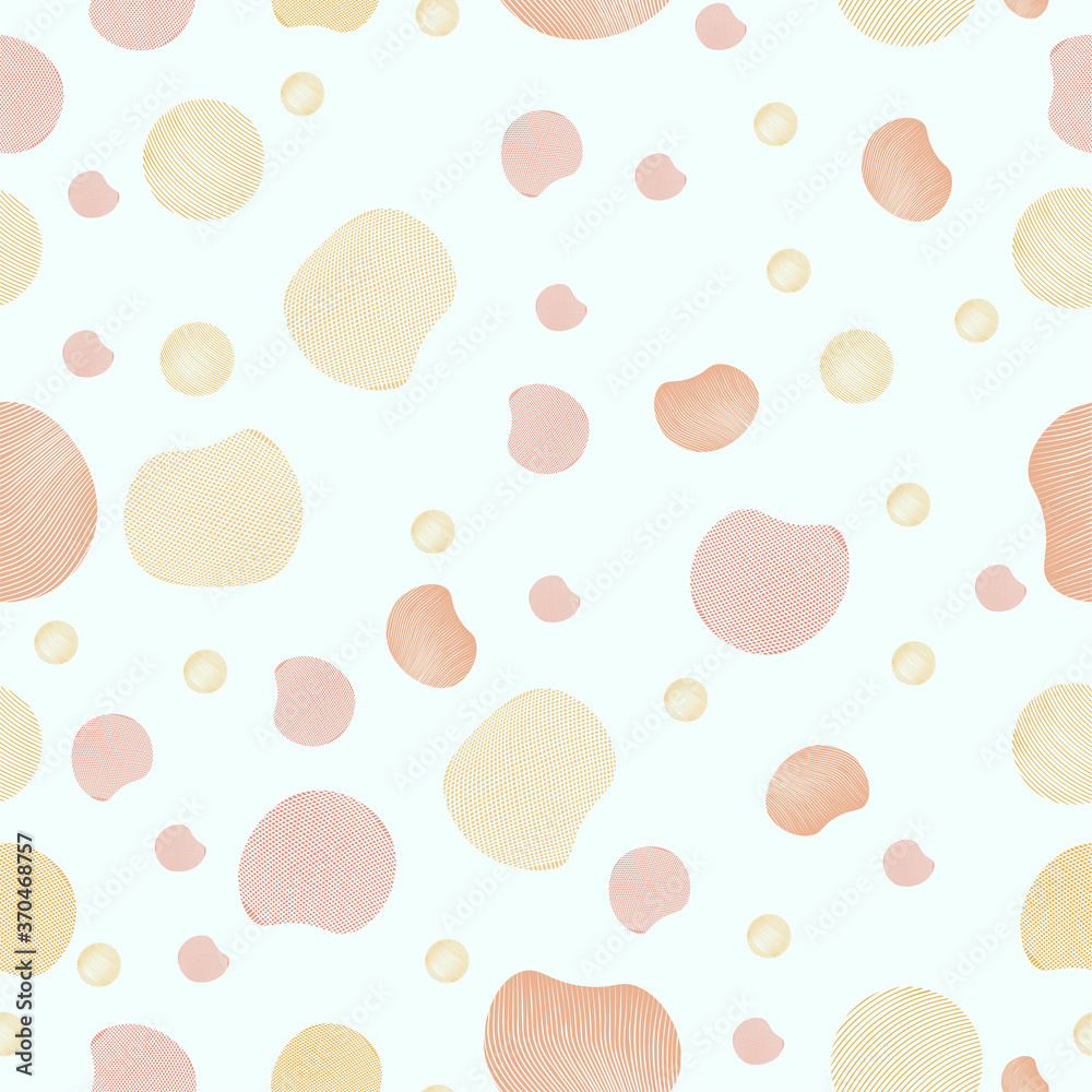 Fabric texture circles and circle wave seamless pattern, full-color retro. Abstract seamless pattern for card, invitation, poster, diary, album, sketchbook cover, textile fabric, garment, etc. Fabric texture circles and circle wave seamless pattern, full-color retro. Abstract seamless pattern for card, invitation, poster, diary, album, sketchbook cover, textile fabric, garment, etc.