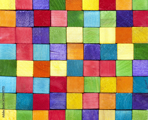 Background made of colourful blocks