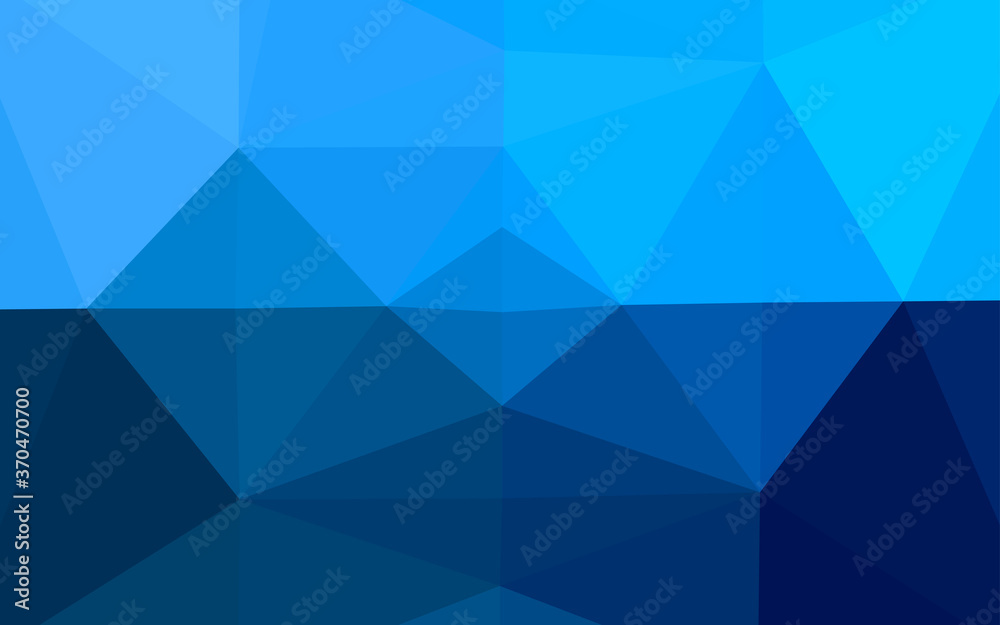 Light BLUE vector triangle mosaic texture. Light BLUE vector triangle mosaic texture.
