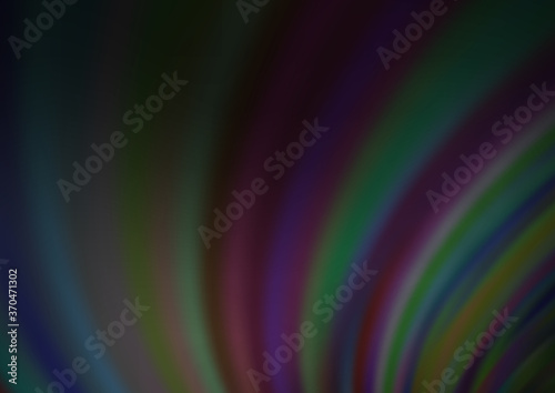 Dark Silver, Gray vector pattern with liquid shapes.