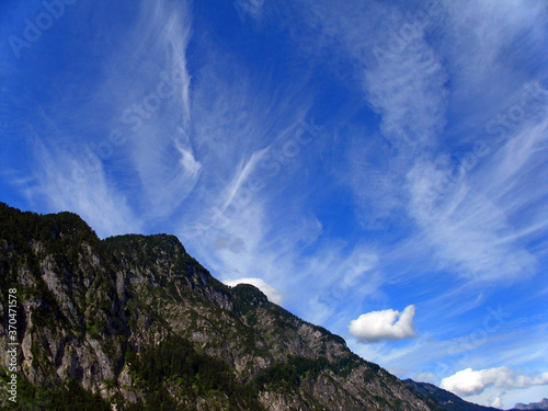 Hallstatt Mountains & Cloudy Sky