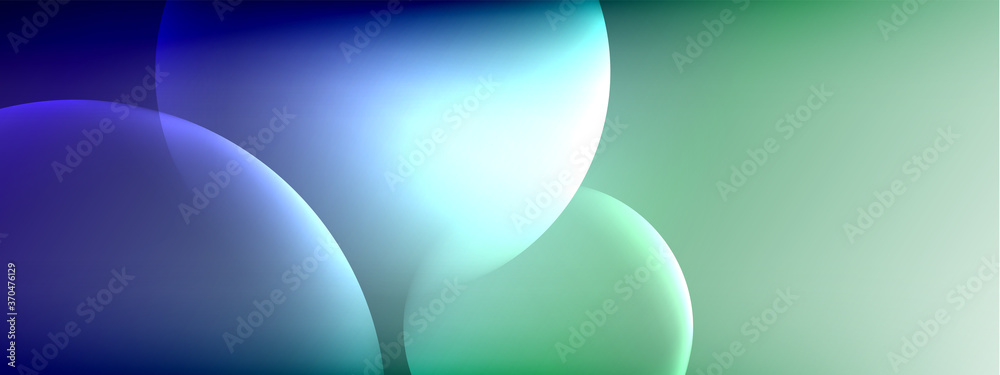 Vector abstract background liquid bubble circles on fluid gradient with shadows and light effects. Shiny design templates for text Vector abstract background liquid bubble circles on fluid gradient with shadows and light effects. Shiny design templates for text
