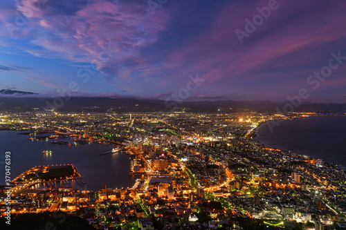 函館山から見る函館市街