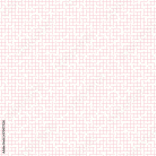 Abstract check pattern design. Vector seamless texture repeat background in pink.