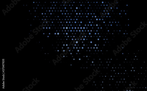 Dark BLUE vector template with circles.