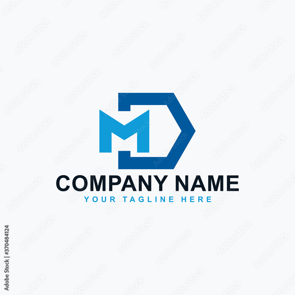 Letter DM logo design vector. Monogram D abstract design. Letter DM logo design vector. Monogram D abstract design.