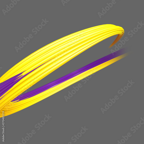 3d illustration dynamic cloth. Abstract background