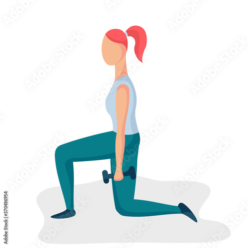 Girl doing squats 1