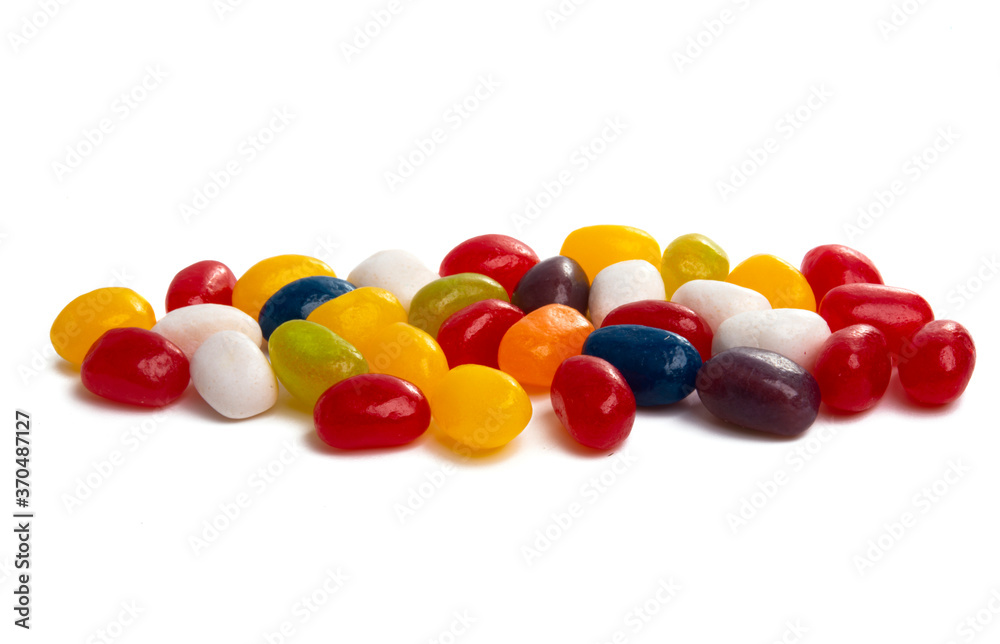 chewing beans isolated