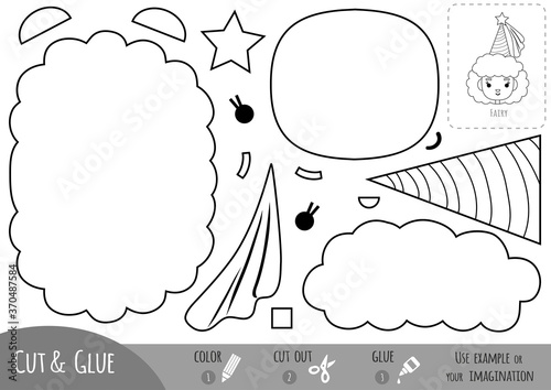 Education paper game for children, Fairy