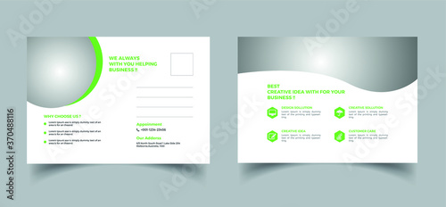 Post Card Template design