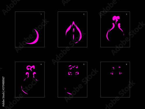 Smoke effect. poison smoke animation sprite sheet. classic poison smoke effect animation for game or cartoon or animation. vector style poison animation effect 1702.