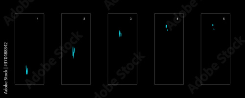 Smoke effect. blue smoke animation sprite sheet. classic smoke effect animation for game or cartoon or animation. vector style animation effect 1704.