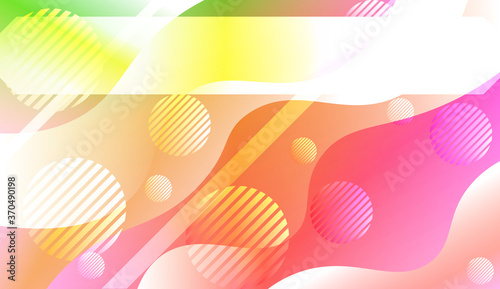 Futuristic Background With Color Gradient Geometric Shape for Your Design Landing Page, Ad, Banner, Cover Page. Vector Illustration with Color Gradient.