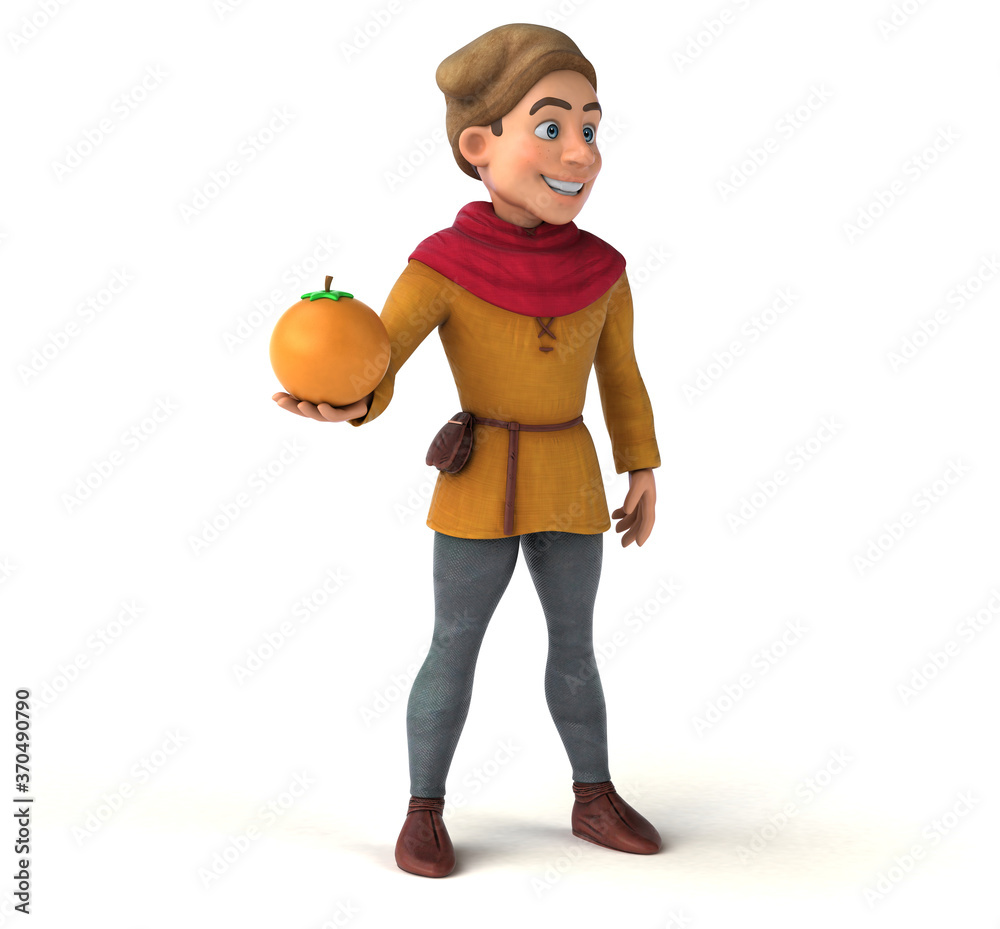 3D Illustration of a medieval historical character 3D Illustration of a medieval historical character