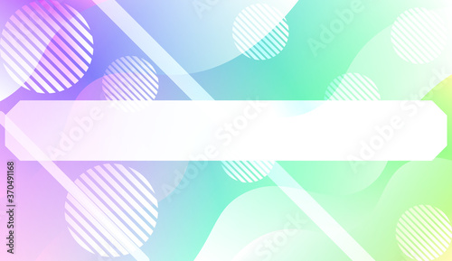 Blurred Decorative Design In Abstract Style With Wave  Curve Lines  Circle  Space for Text. Fluid shapes composition. Vector Illustration with Color Gradient