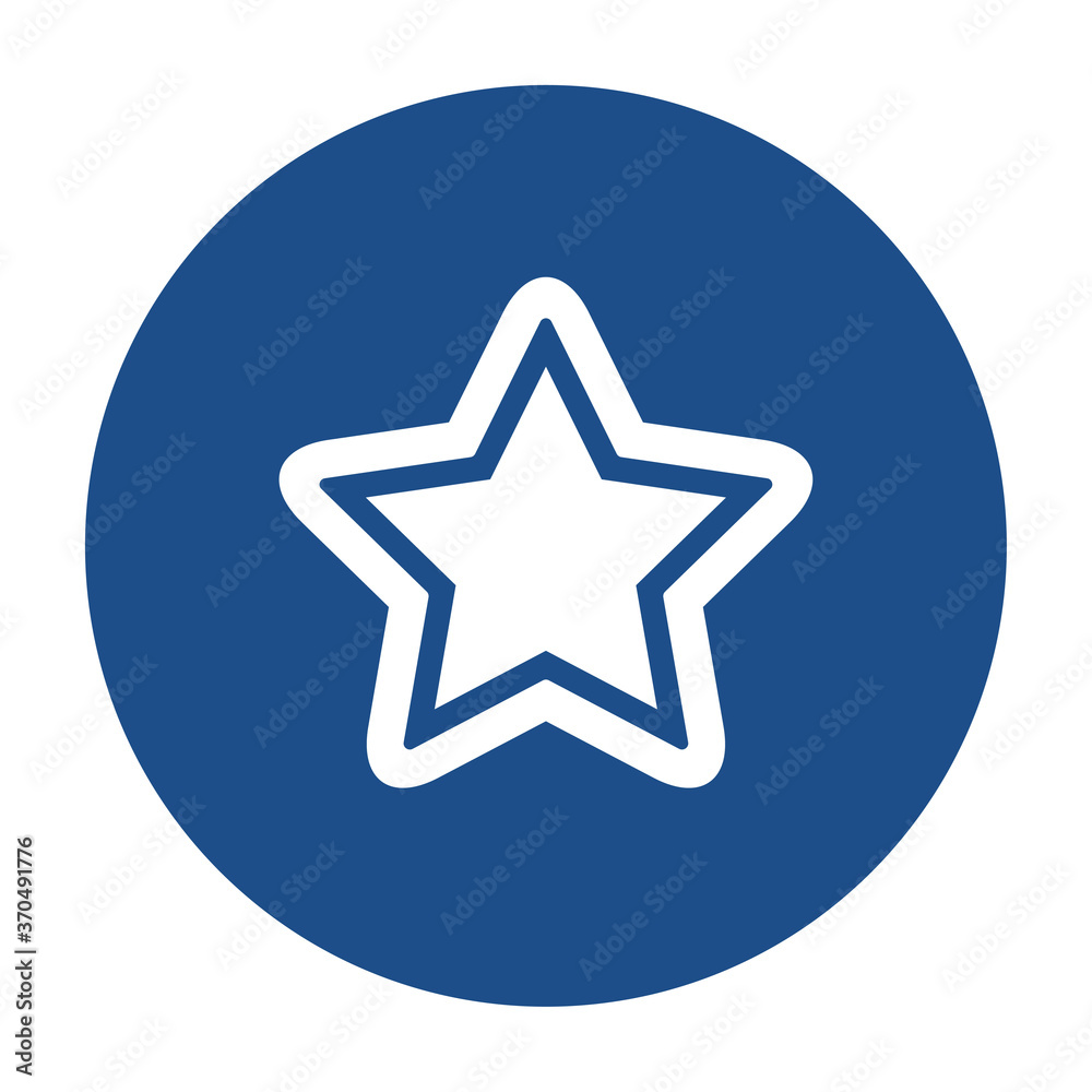Blue round star with outline icon, button isolated on a white background. EPS10 vector file Blue round star with outline icon, button isolated on a white background. EPS10 vector file
