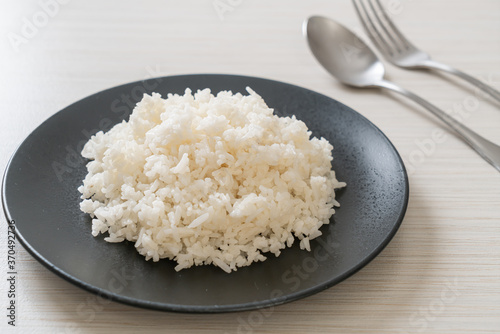 cooked rice on plate