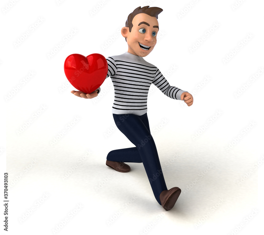 Fun 3D cartoon casual character Fun 3D cartoon casual character