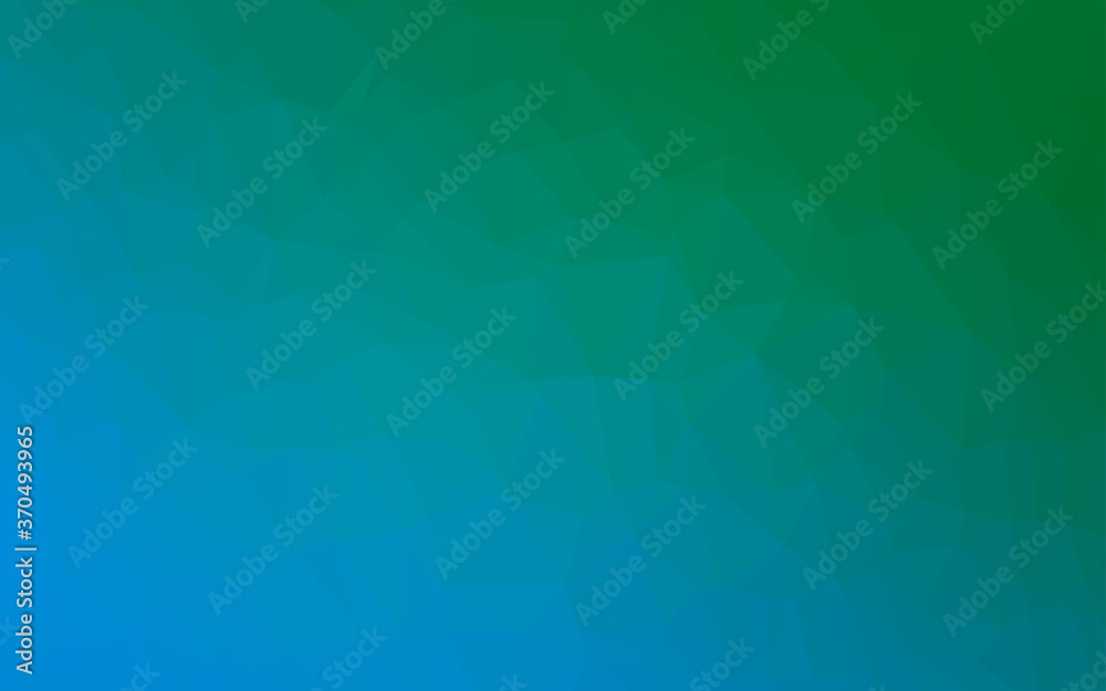 Light Blue, Green vector triangle mosaic cover.