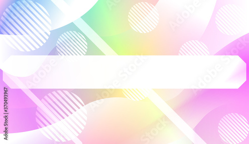 Blurred Decorative Design In Abstract Style With Wave, Curve Lines, Circle, Space for Text. Fluid shapes composition. Vector Illustration with Color Gradient
