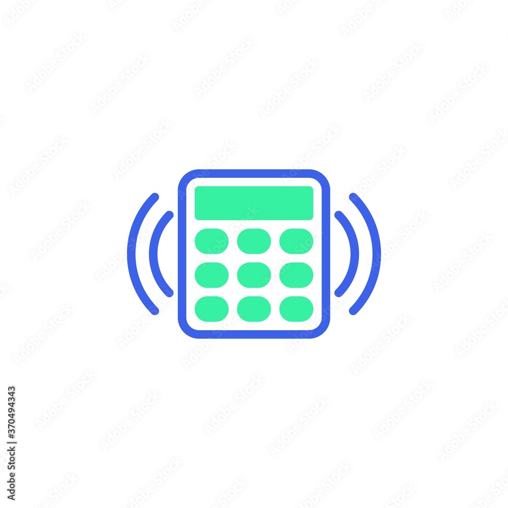 Smart home remote control icon vector, smart home security system filled flat sign, bicolor pictogram, green and blue colors. Symbol, logo illustration Smart home remote control icon vector, smart home security system filled flat sign, bicolor pictogram, green and blue colors. Symbol, logo illustration